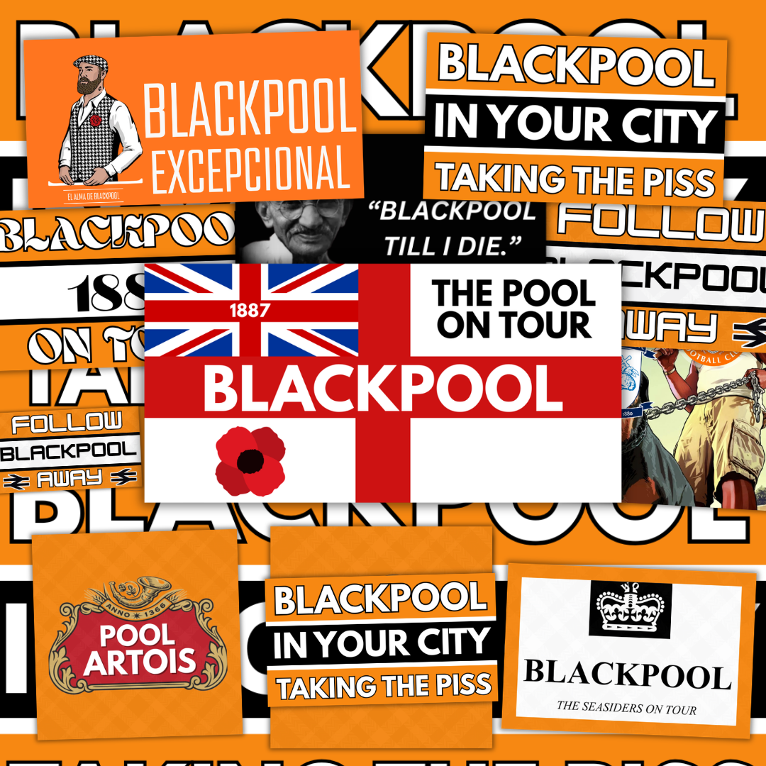 Blackpool Inspired FAN Football ULTRA Stickers X50