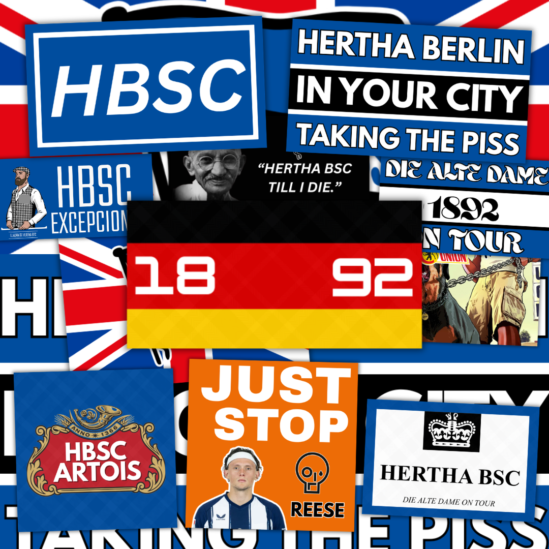 Hertha BSC Inspired FAN Football ULTRA Stickers X50