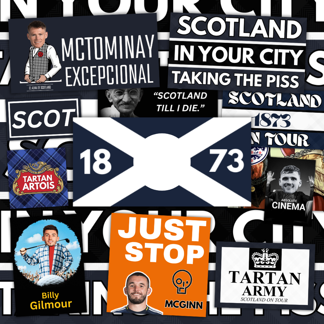 Scotland Inspired FAN Football ULTRA Stickers X50