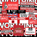 Worthing Inspired FAN Football ULTRA Stickers X25