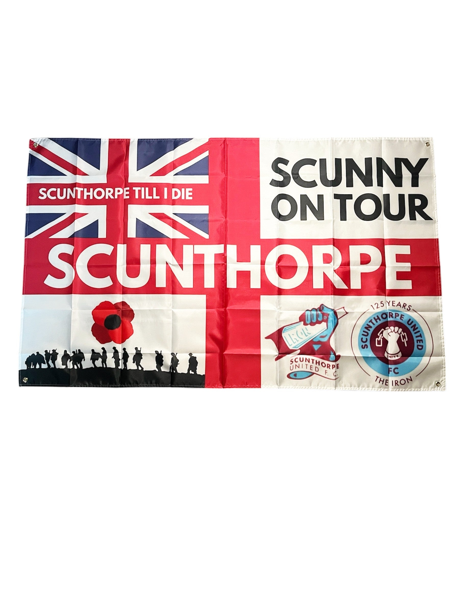 Scunthorpe Football Flag - 150CM/90CM - Home & Away Game Ready