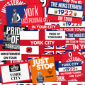 York Inspired FAN Football ULTRA Stickers X50