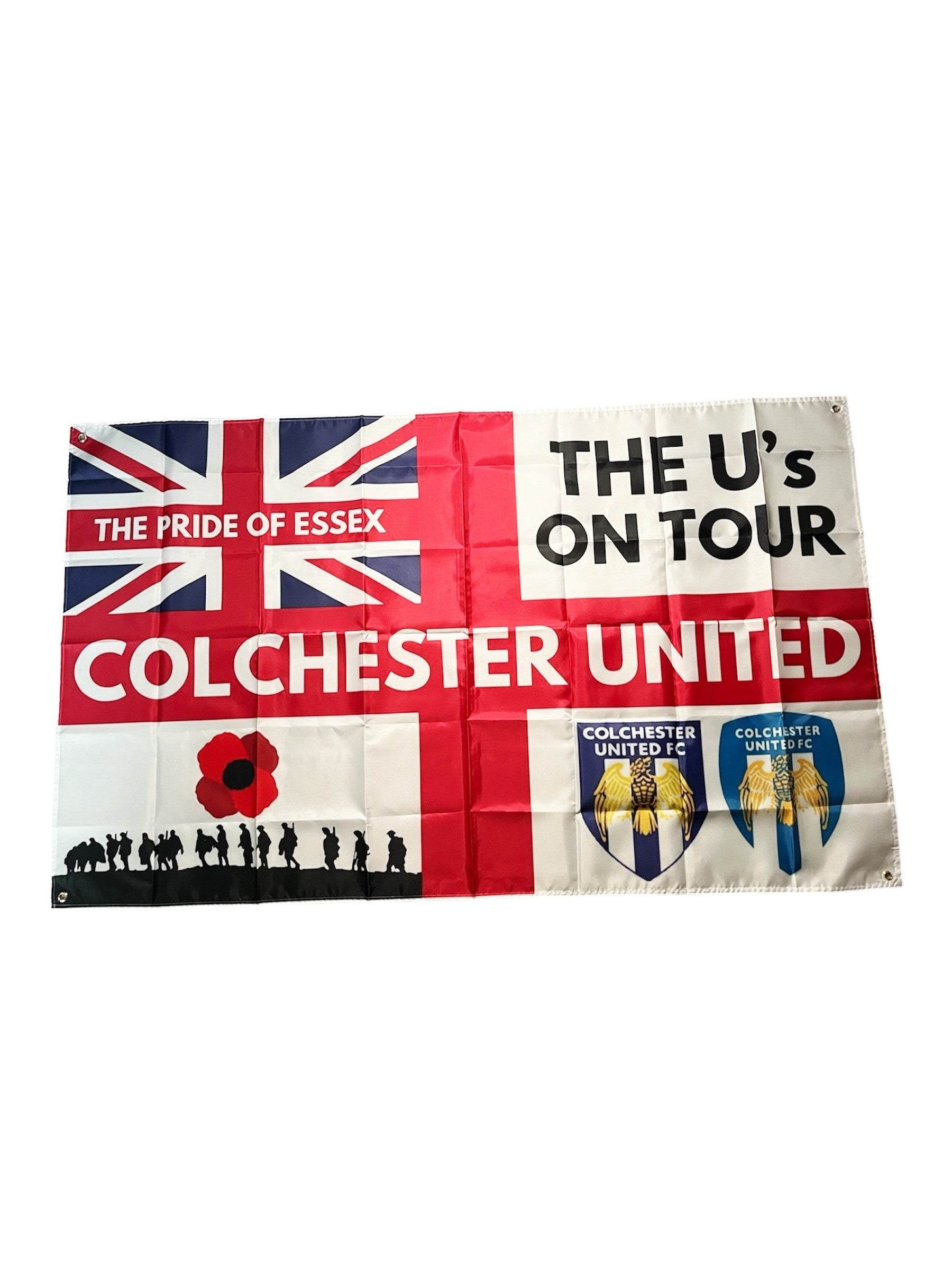 Colchester Football Flag - 150CM/90CM - Home & Away Game Ready