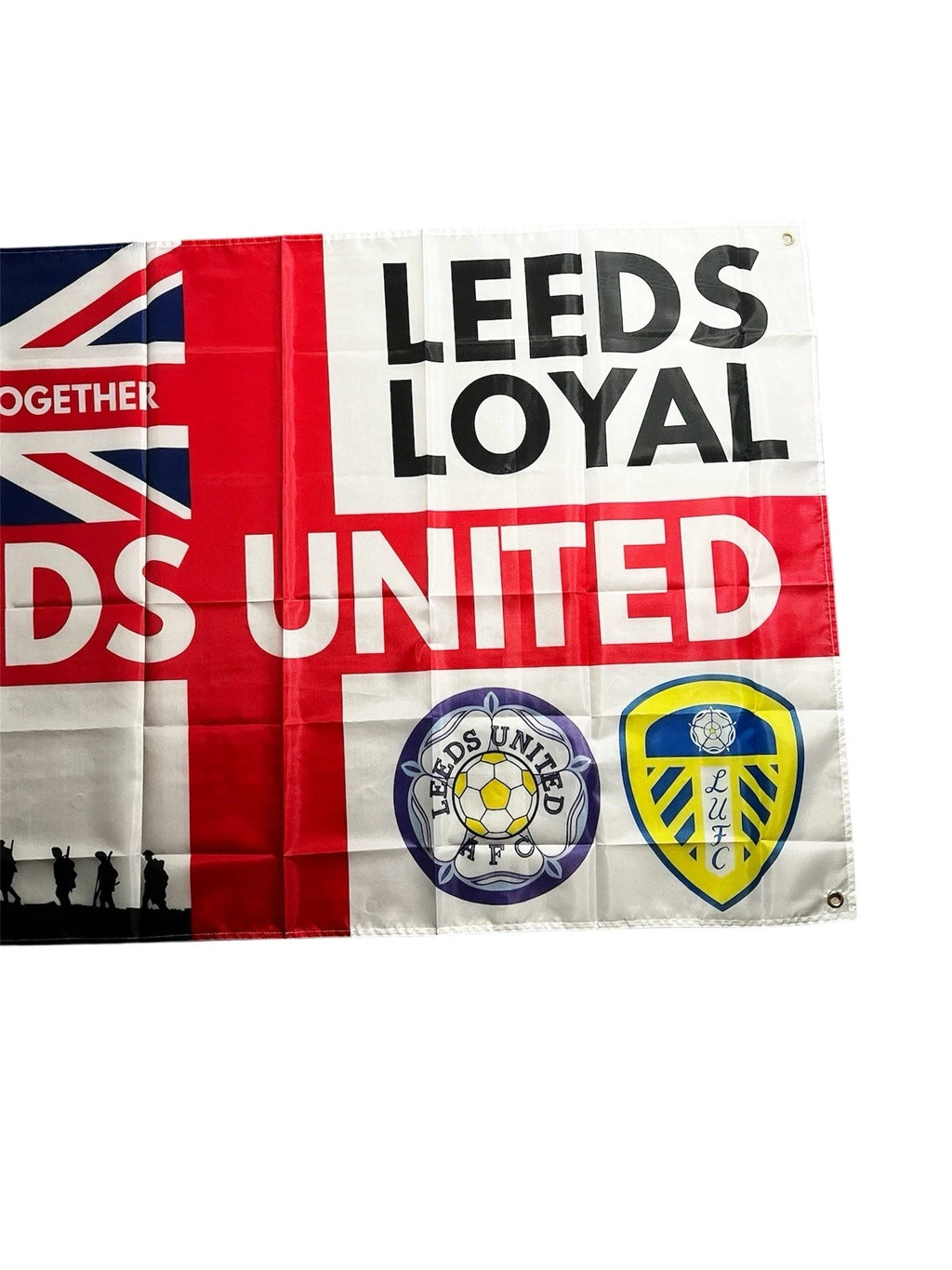 LEEDS FOOTBALL FLAG - 150CM/90CM - HOME & AWAY GAME READY