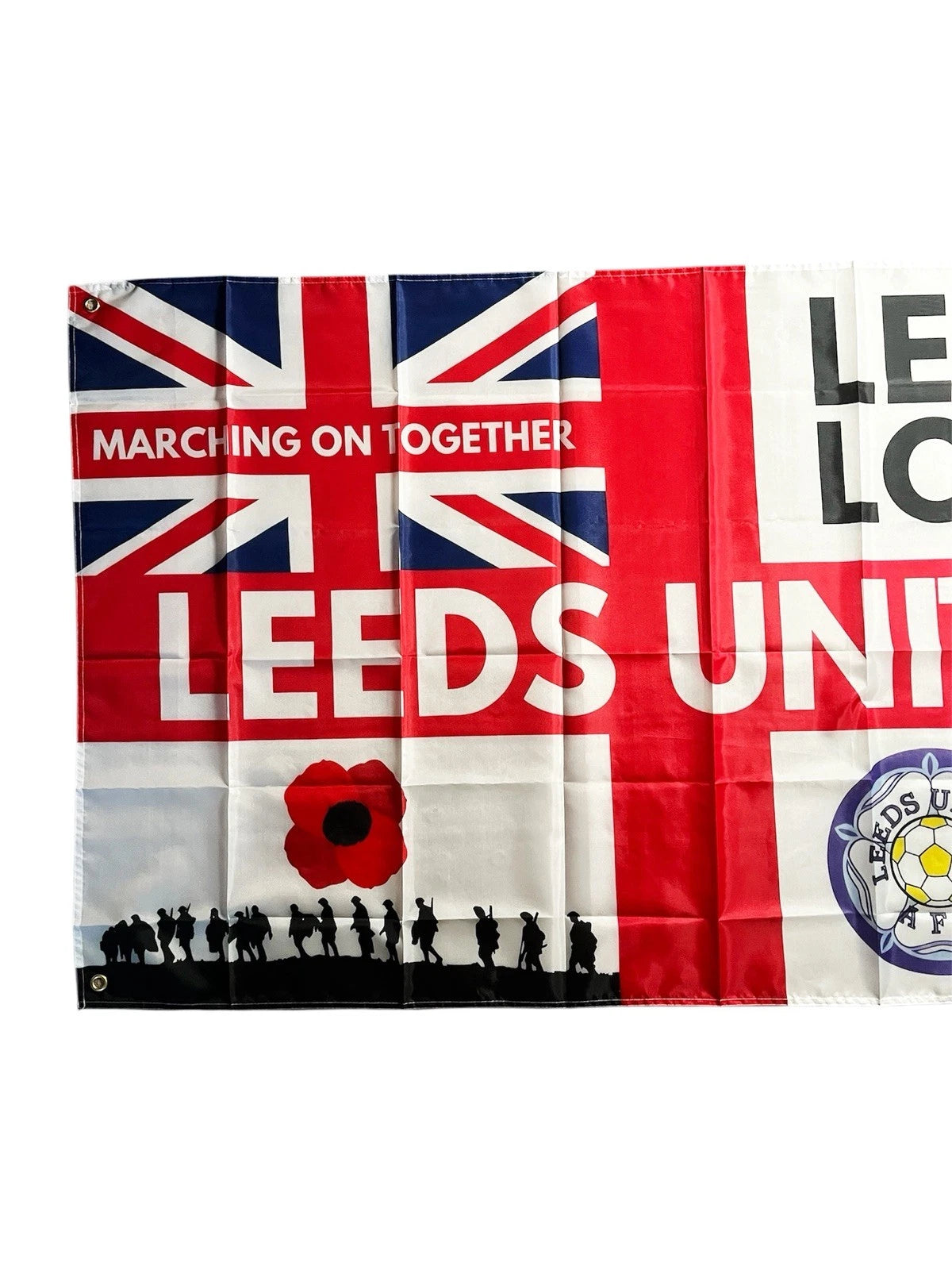 LEEDS FOOTBALL FLAG - 150CM/90CM - HOME & AWAY GAME READY
