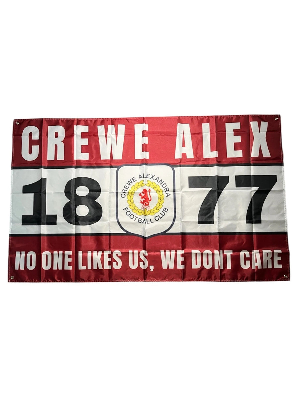CREWE FOOTBALL FLAG - 150CM/90CM - HOME & AWAY GAME READY