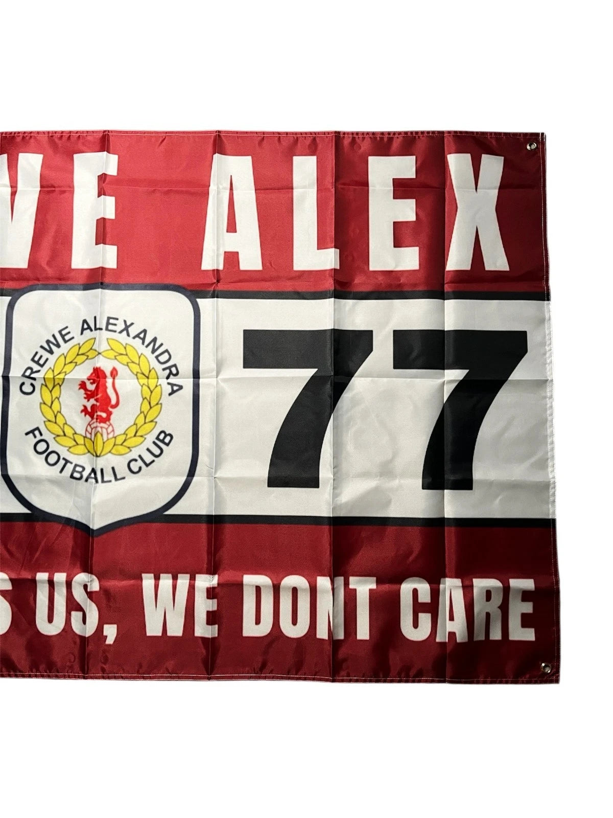 CREWE FOOTBALL FLAG - 150CM/90CM - HOME & AWAY GAME READY