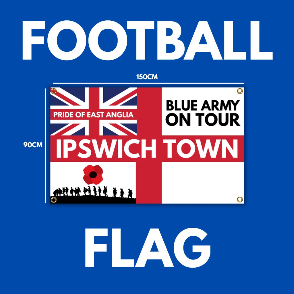 Ipswich Football Flag - 150CM/90CM - Home & Away Game Ready
